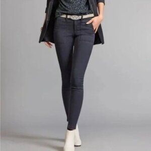 Cabi The Quest Grey Micro Corduroy Pocket Skinny Pants Size 4